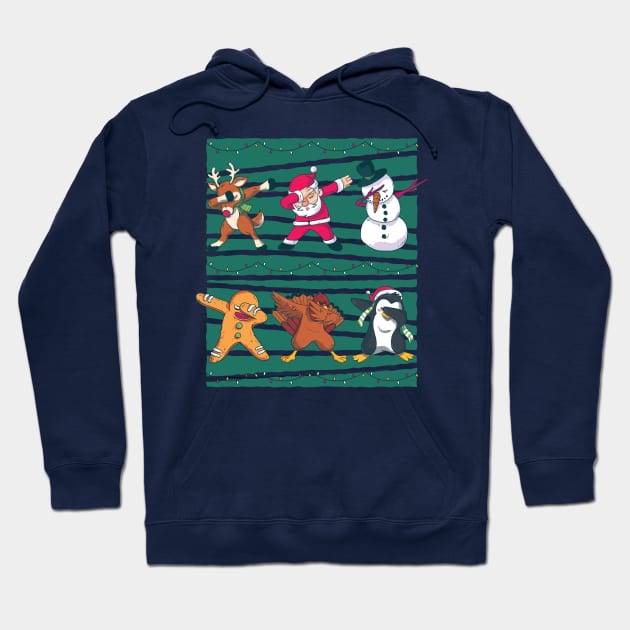 Christmas Dab Hoodie by Safdesignx